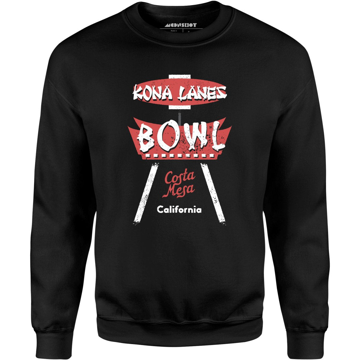 Kona Lanes - Costa Mesa, CA - Vintage Bowling Alley - Unisex Sweatshirt