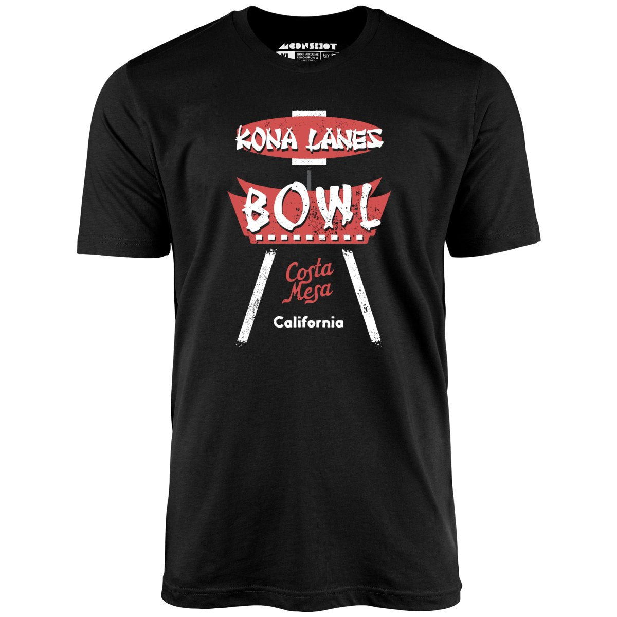 Kona Lanes - Costa Mesa, CA - Vintage Bowling Alley - Unisex T-Shirt