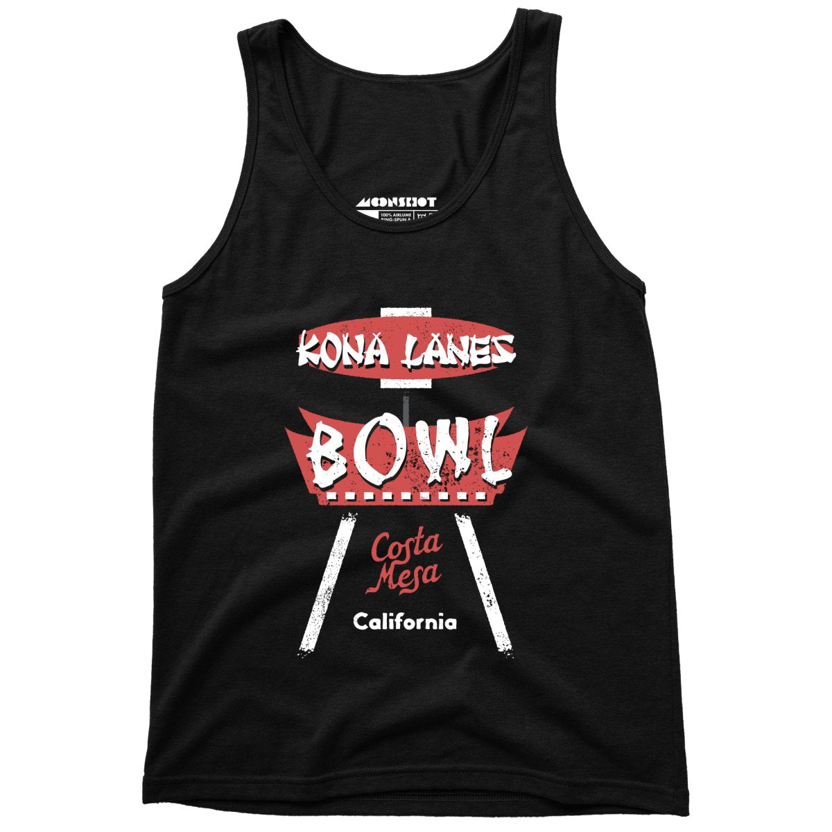 Kona Lanes - Costa Mesa, CA - Vintage Bowling Alley - Unisex Tank Top