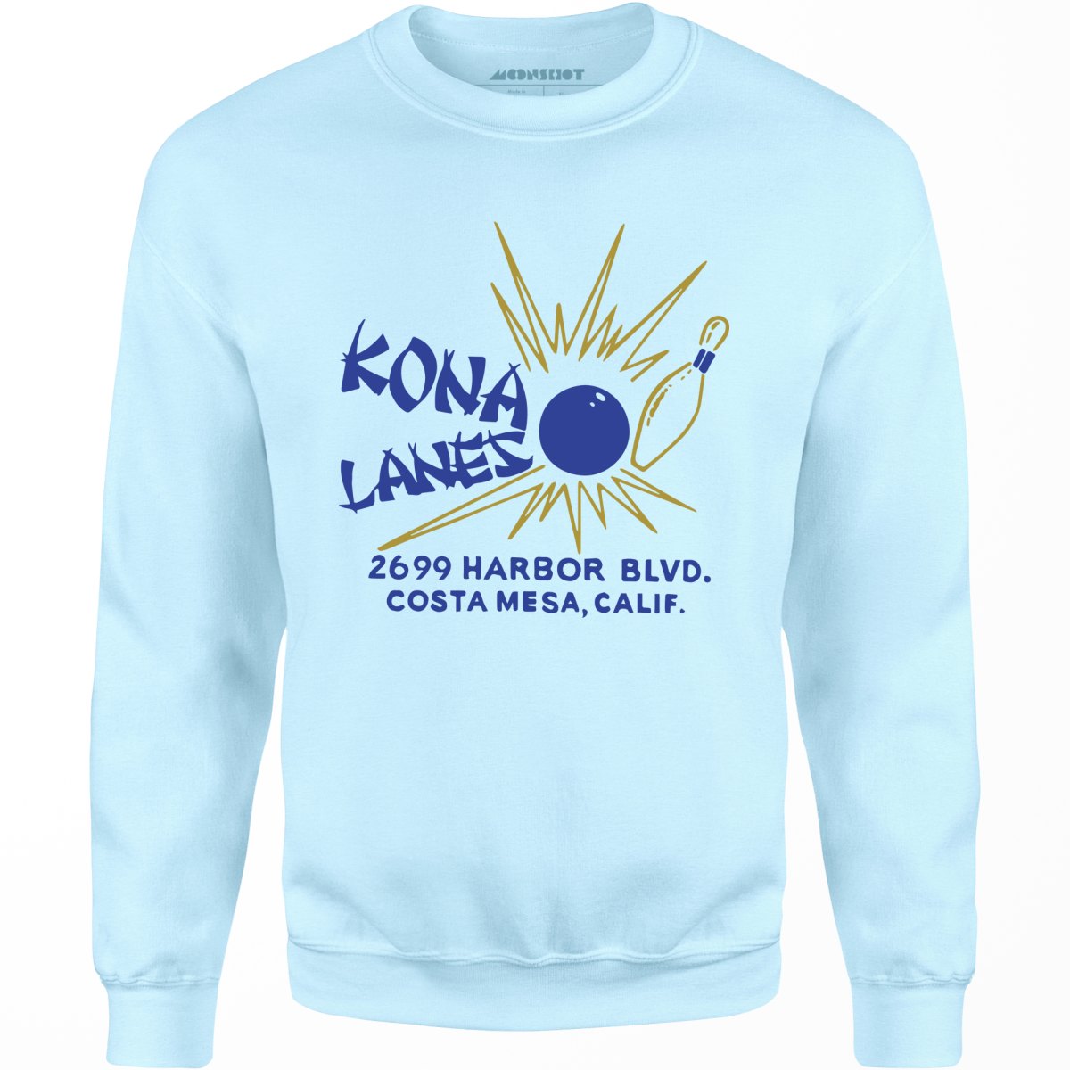 Kona Lanes v2 - Costa Mesa, CA - Vintage Bowling Alley - Unisex Sweatshirt