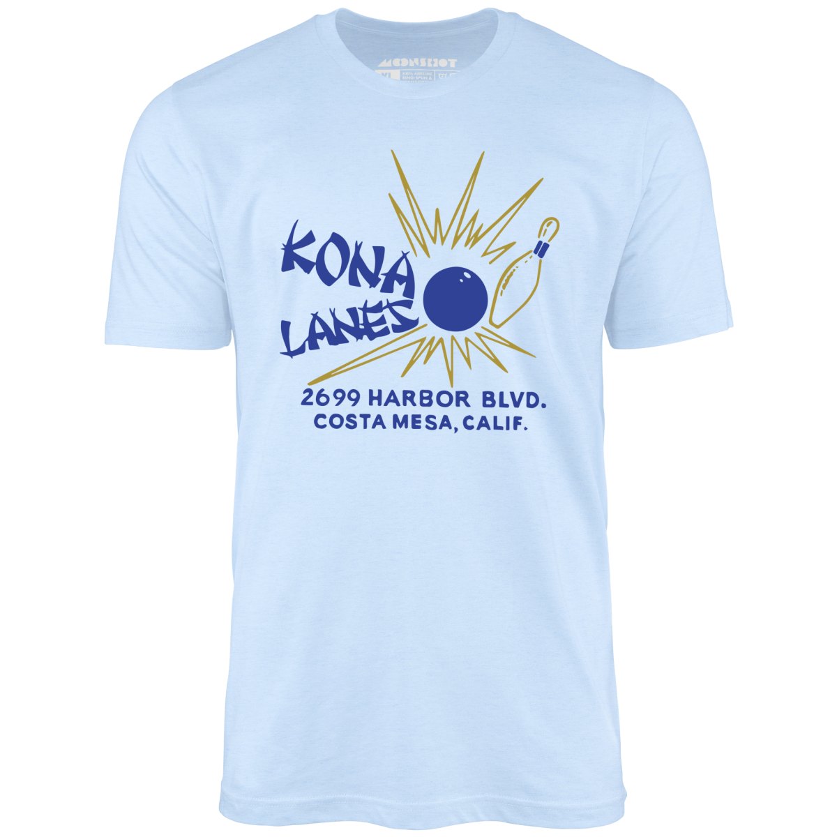 Kona Lanes v2 - Costa Mesa, CA - Vintage Bowling Alley - Unisex T-Shirt