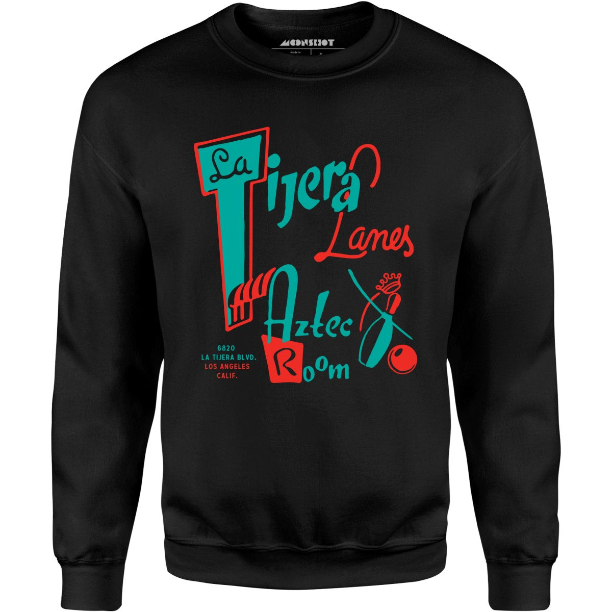 La Tijera Lanes - Los Angeles, CA - Vintage Bowling Alley - Unisex Sweatshirt