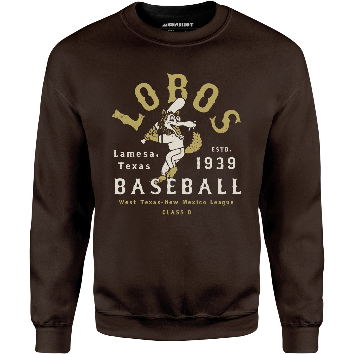 Lamesa Lobos - Texas - Vintage Defunct Baseball Teams - Unisex Sweatshirt