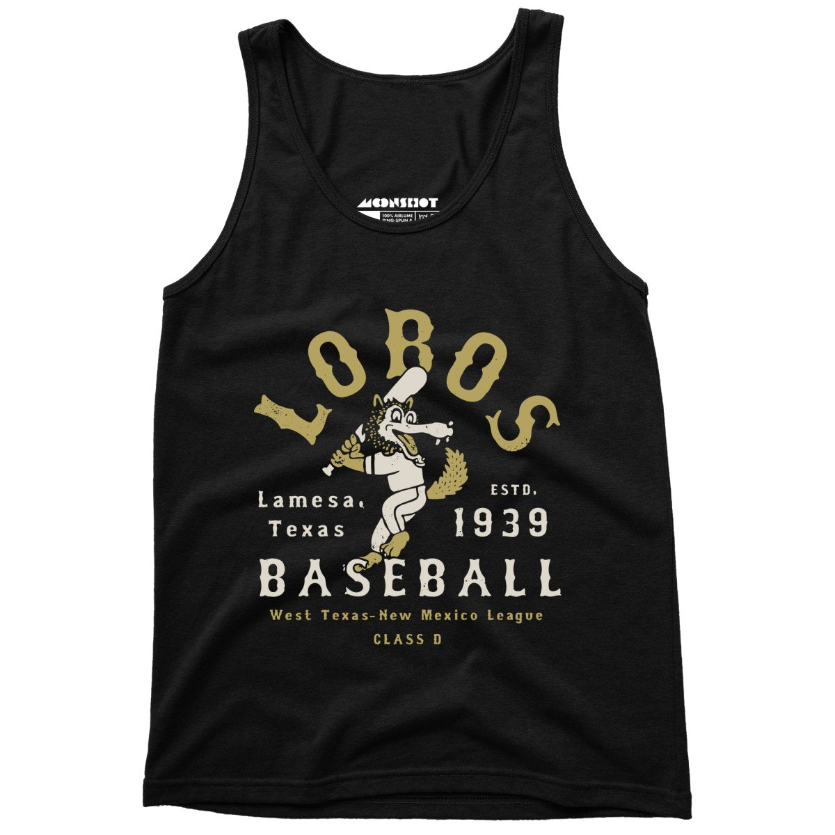 Lamesa Lobos - Texas - Vintage Defunct Baseball Teams - Unisex Tank Top