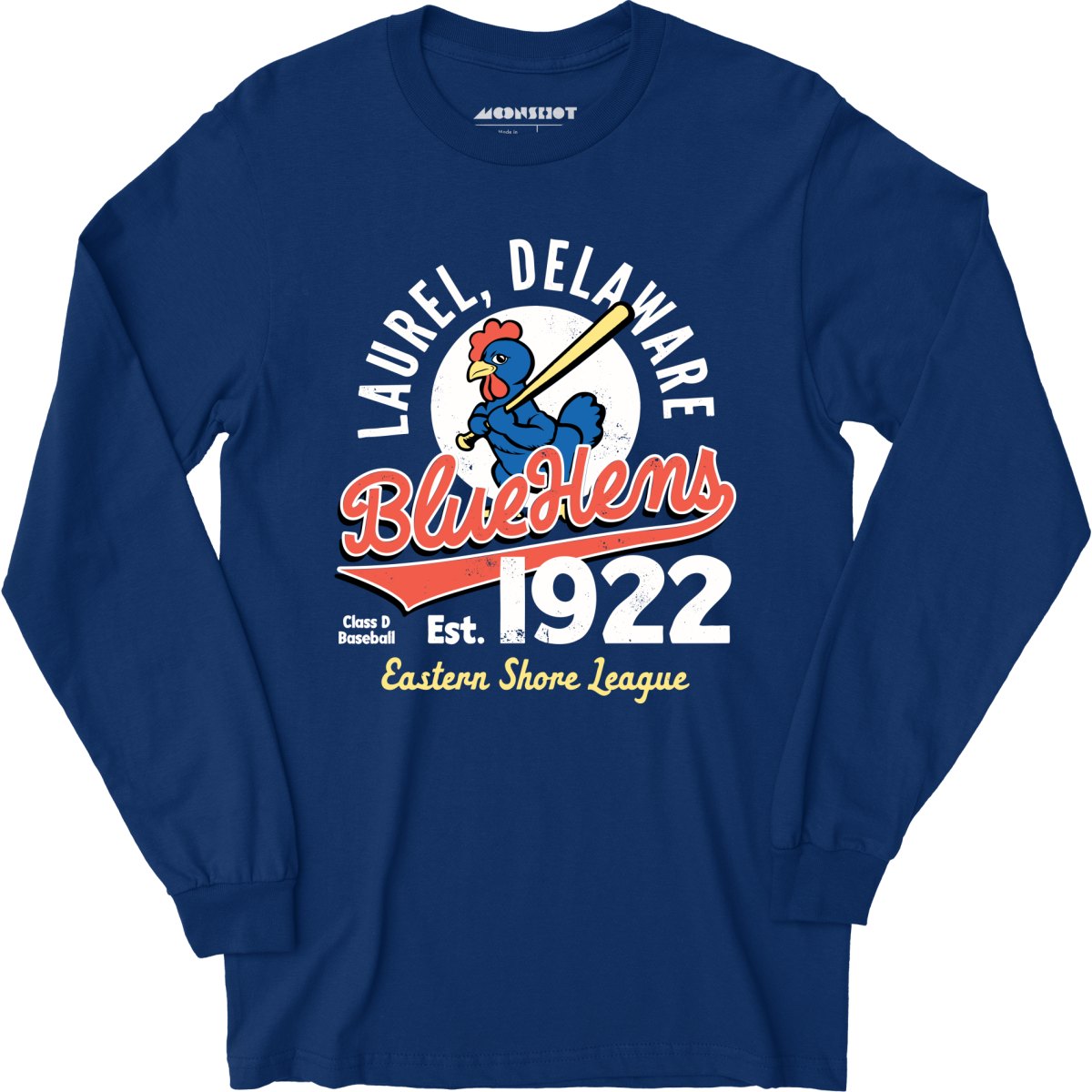 Laurel Blue Hens - Delaware - Vintage Defunct Baseball Teams - Long Sleeve T-Shirt