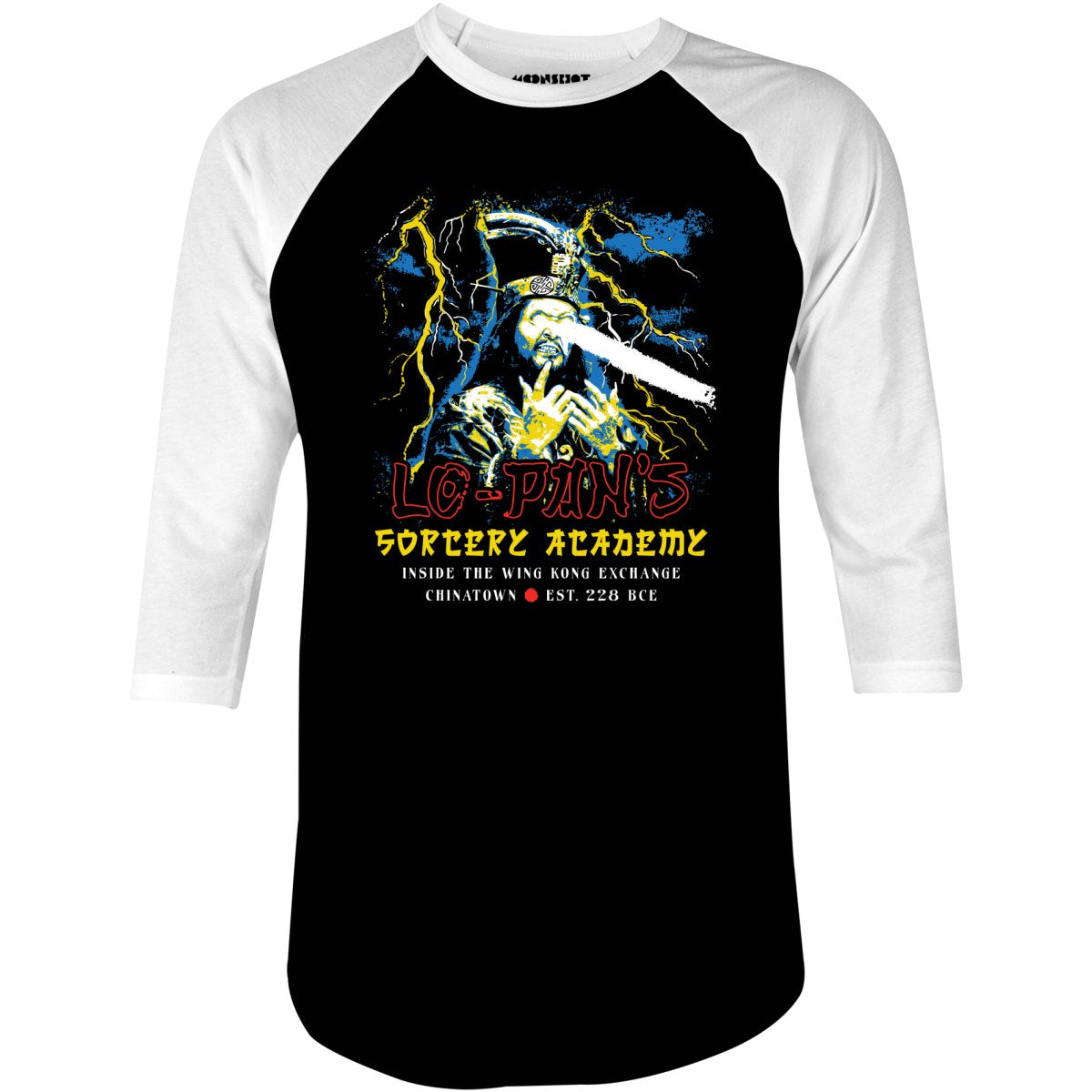 Lo Pan's Sorcery Academy - 3/4 Sleeve Raglan T-Shirt