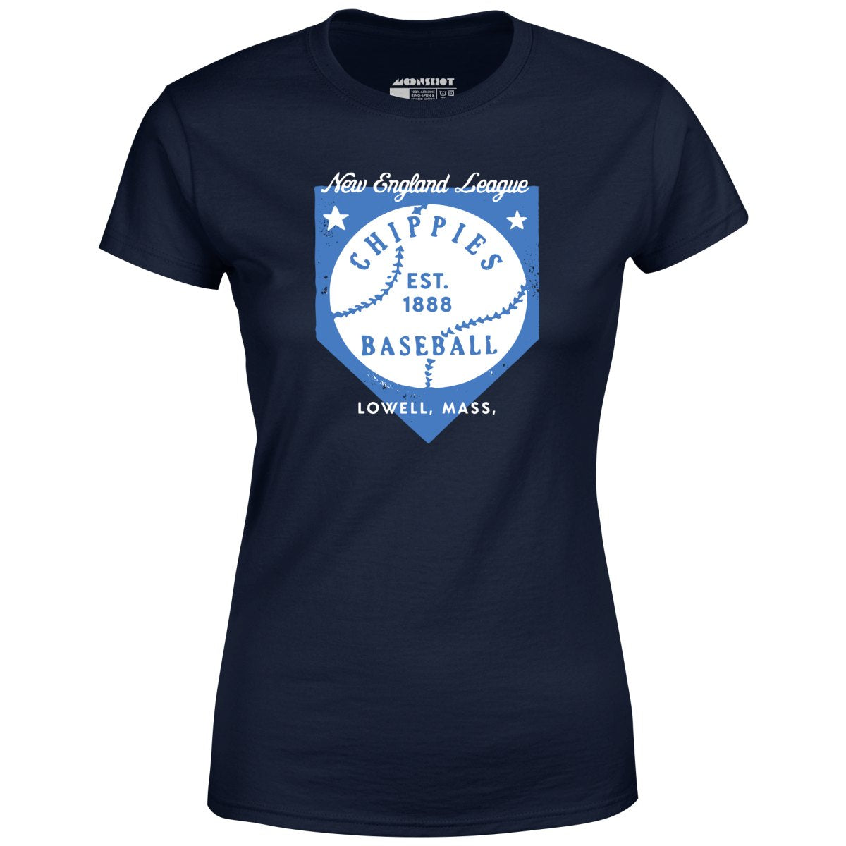 Lowell Chippies - Massachusetts - Vintage Defunct Baseball Teams - Women's T-Shirt