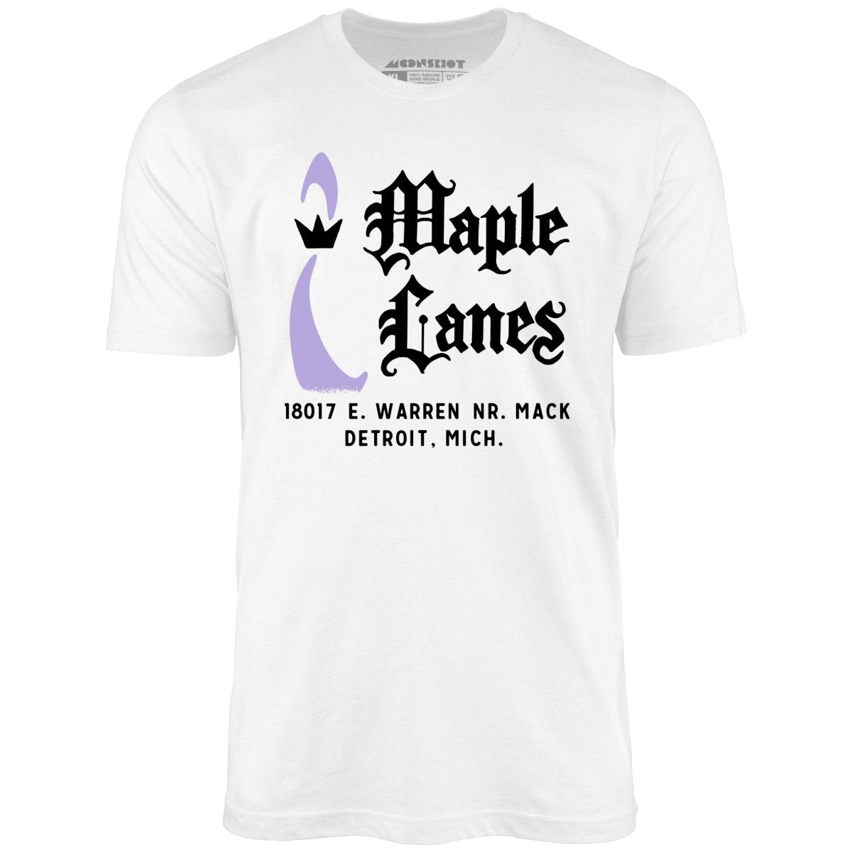 Maple Lanes - Detroit, MI - Vintage Bowling Alley - Unisex T-Shirt