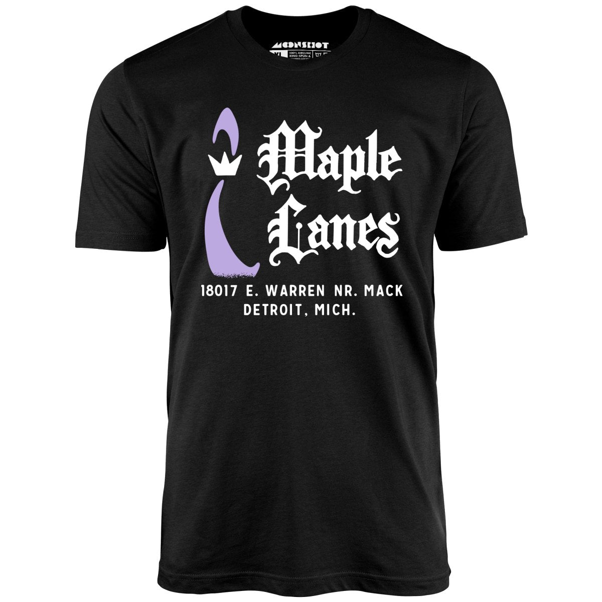 Maple Lanes - Detroit, MI - Vintage Bowling Alley - Unisex T-Shirt