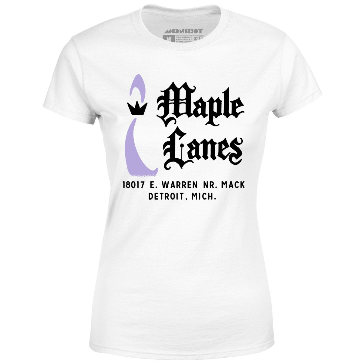 Maple Lanes - Detroit, MI - Vintage Bowling Alley - Women's T-Shirt