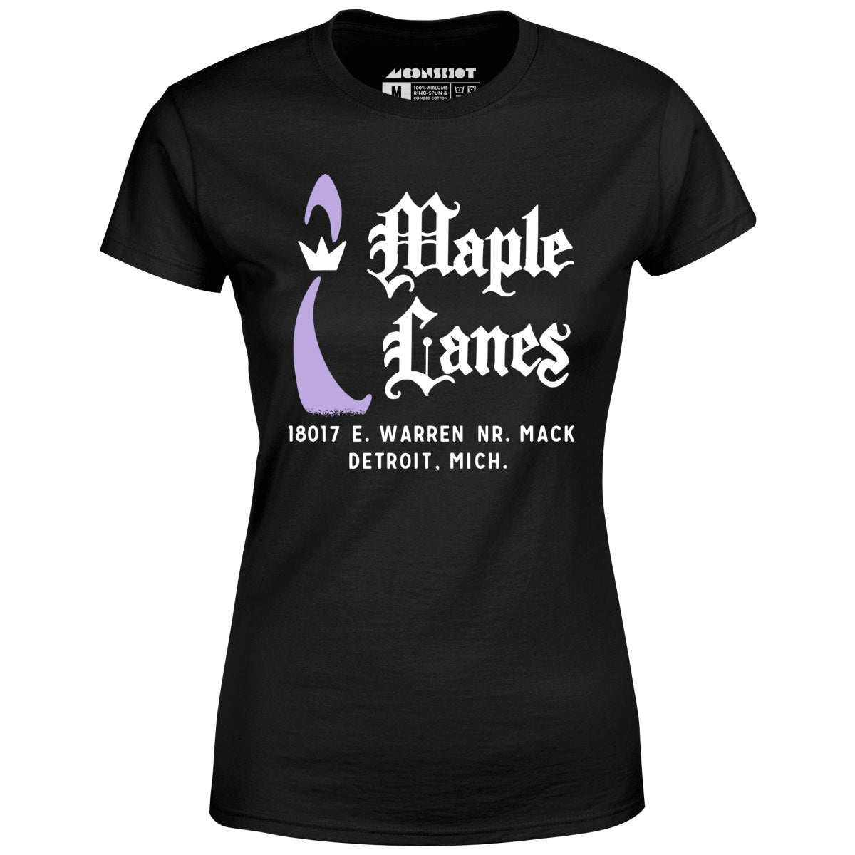 Maple Lanes - Detroit, MI - Vintage Bowling Alley - Women's T-Shirt