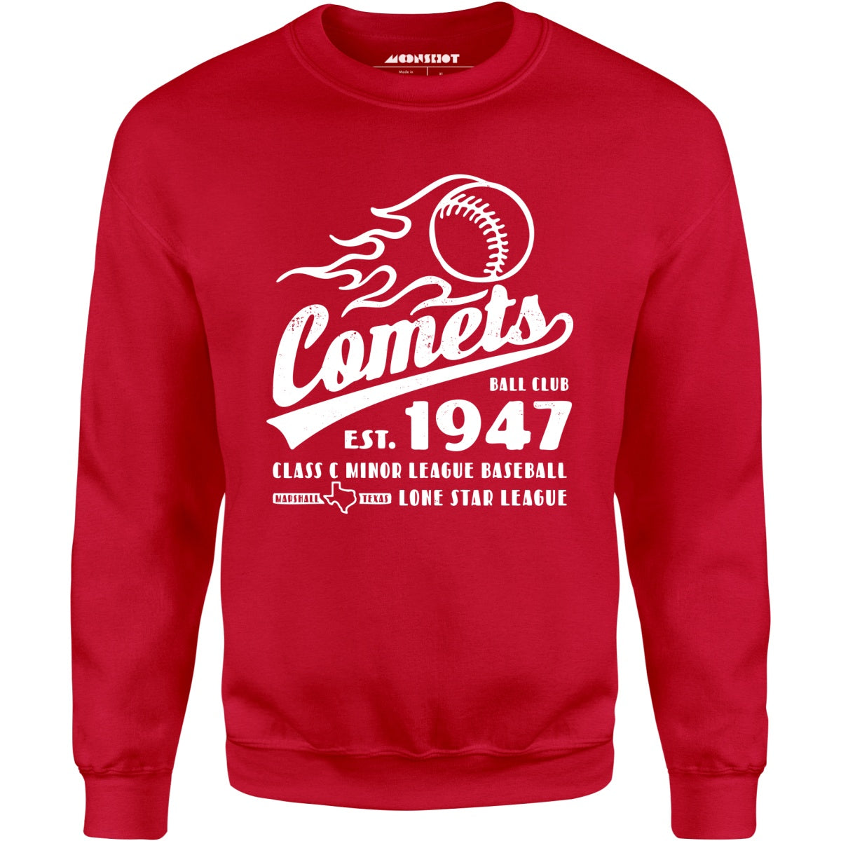 Marshall Comets - Texas - Vintage Defunct Baseball Teams - Unisex Sweatshirt