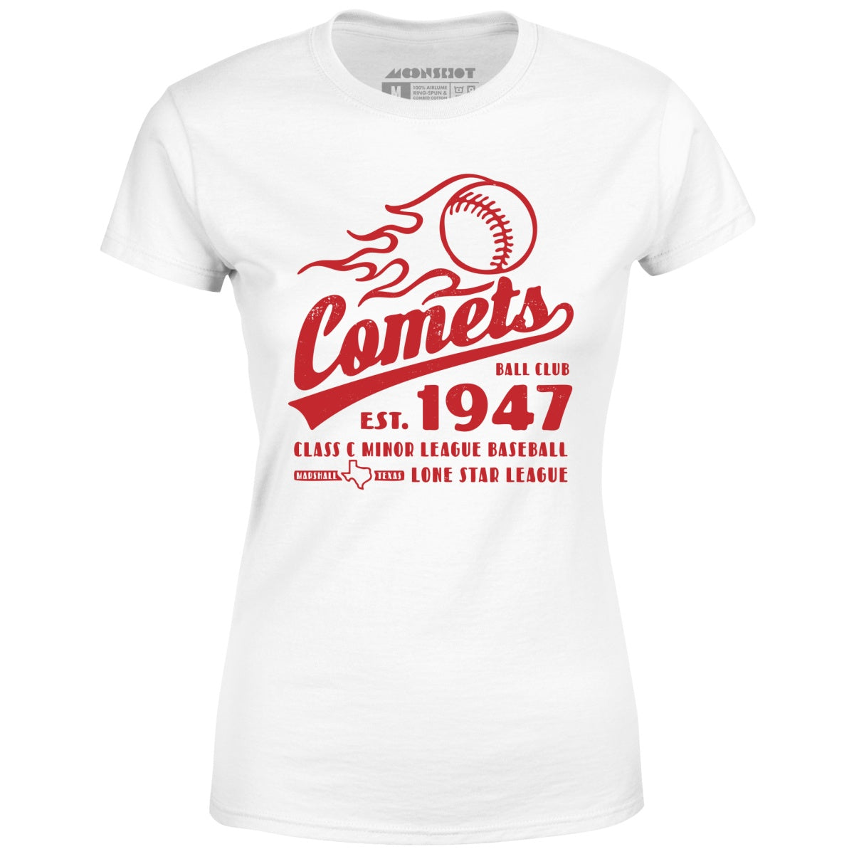 Marshall Comets - Texas - Vintage Defunct Baseball Teams - Women's T-Shirt