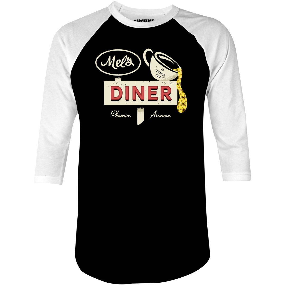 Mel's Diner - Alice - 3/4 Sleeve Raglan T-Shirt