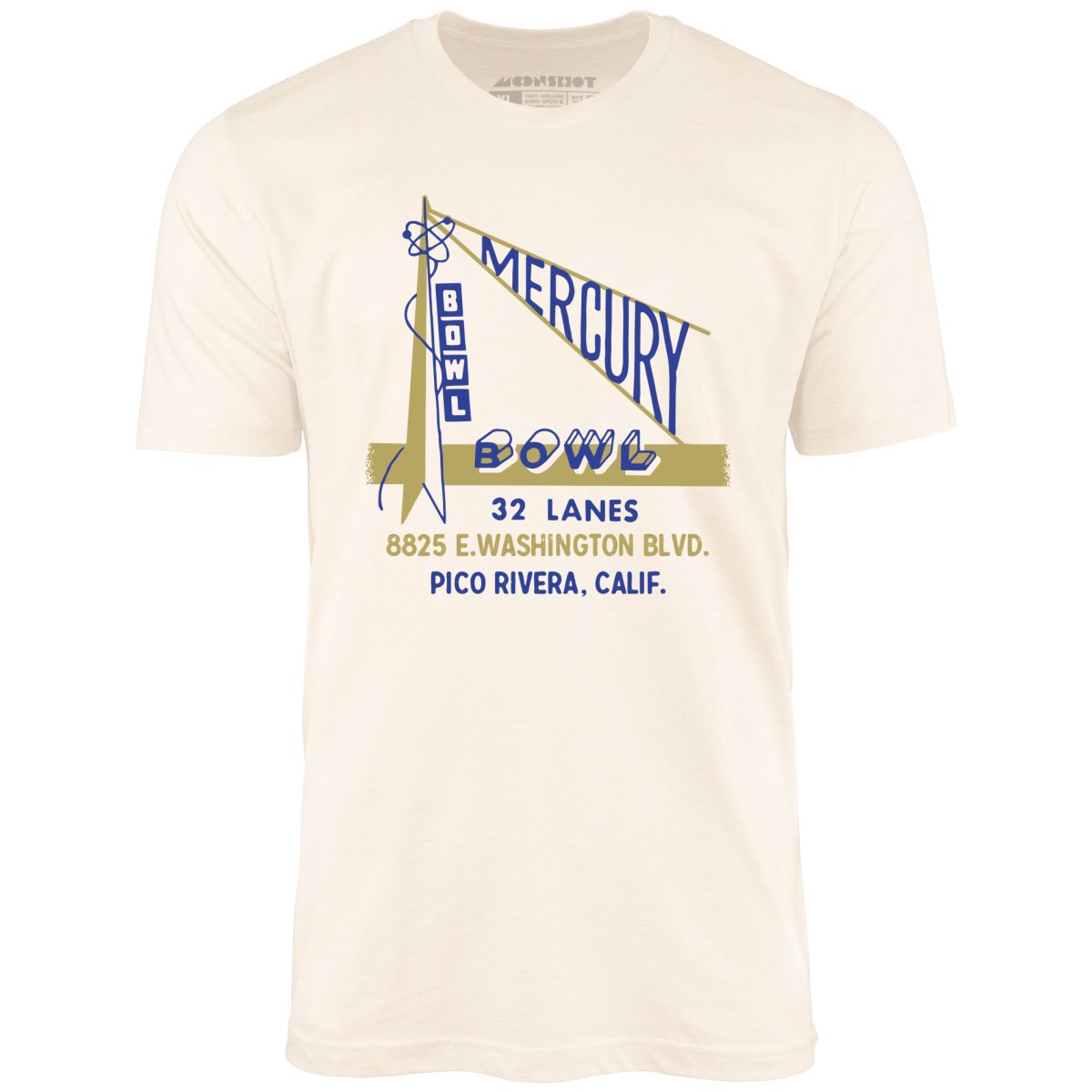 Mercury Bowl - Pico Rivera, CA - Vintage Bowling Alley - Unisex T-Shirt