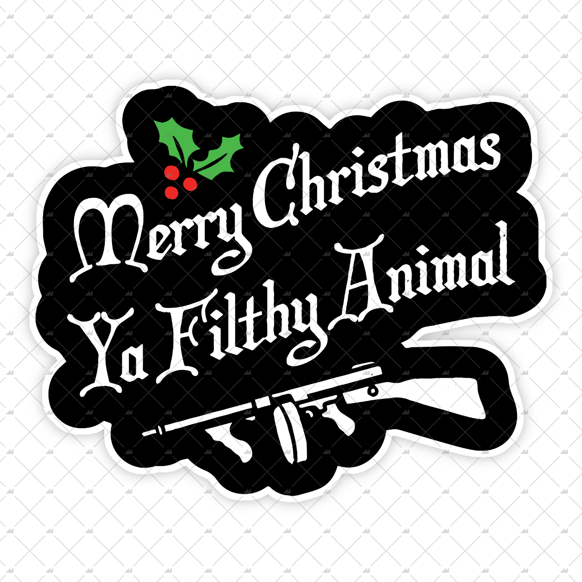 Merry Christmas Ya Filthy Animal - Sticker