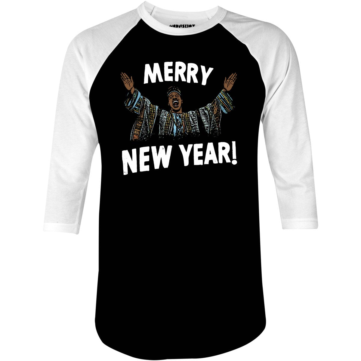 Merry New Year - 3/4 Sleeve Raglan T-Shirt