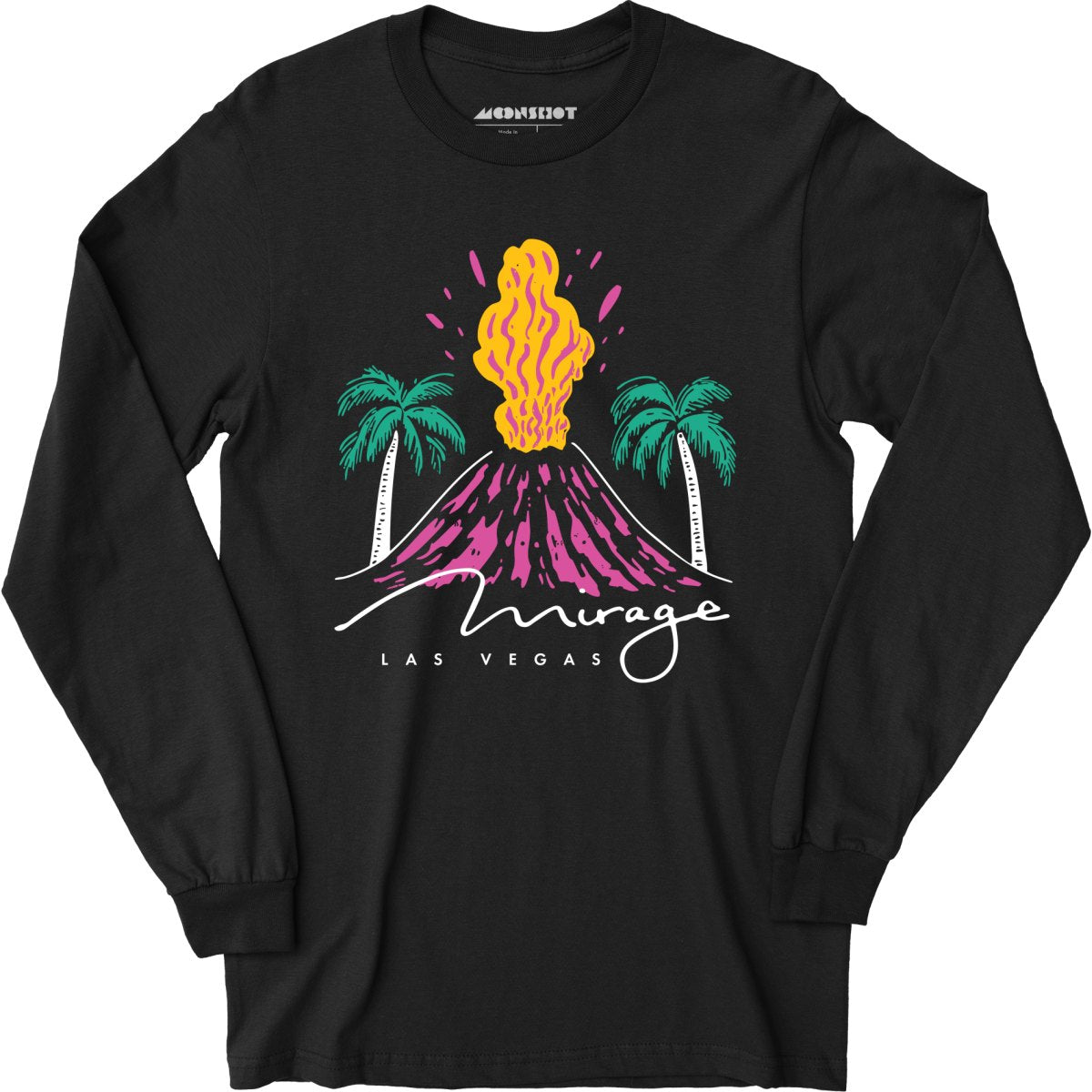 Mirage Volcano - Vintage Las Vegas - Long Sleeve T-Shirt