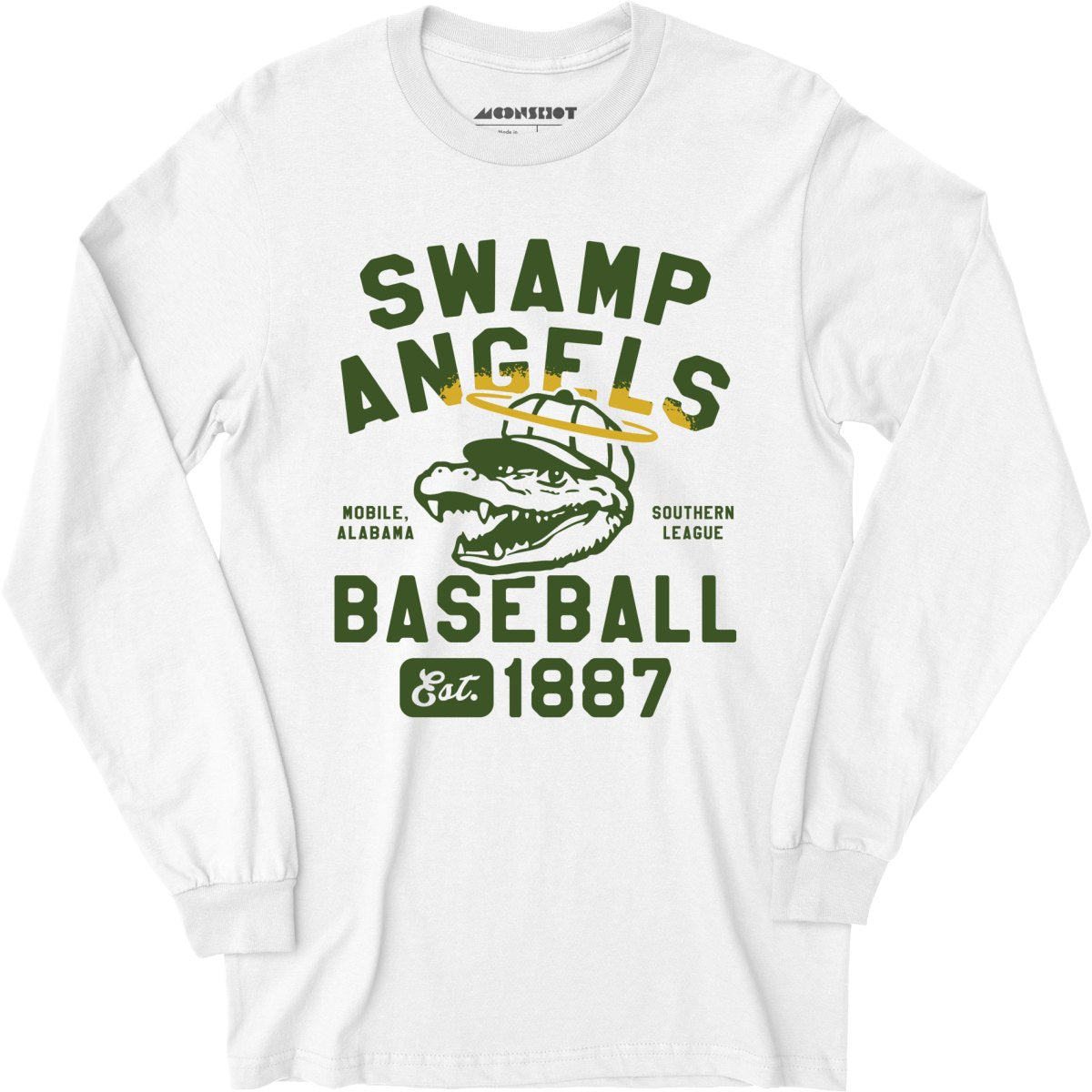 Mobile Swamp Angels - Alabama - Vintage Defunct Baseball Teams - Long Sleeve T-Shirt