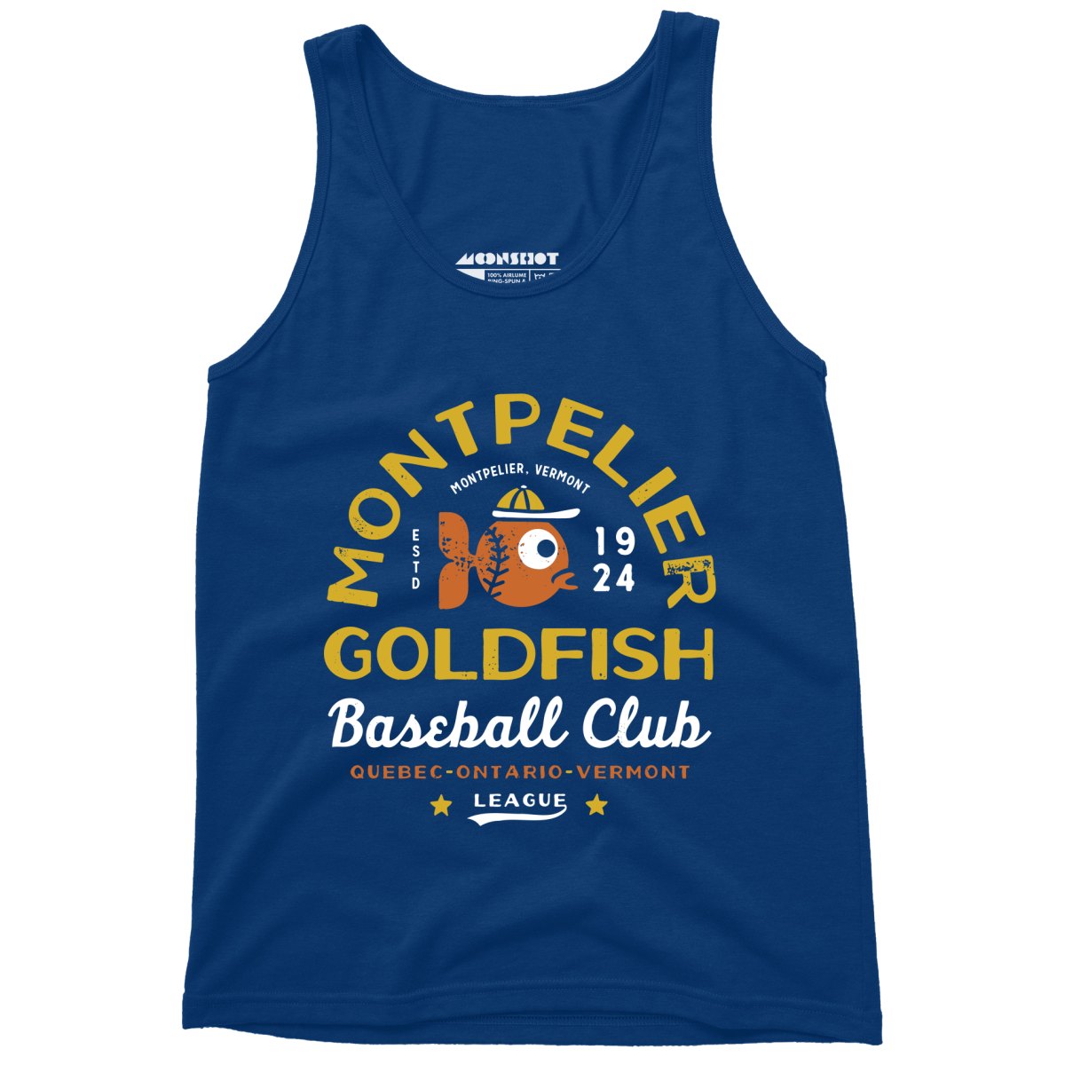 Montpelier Goldfish - Vermont - Vintage Defunct Baseball Teams - Unisex Tank Top