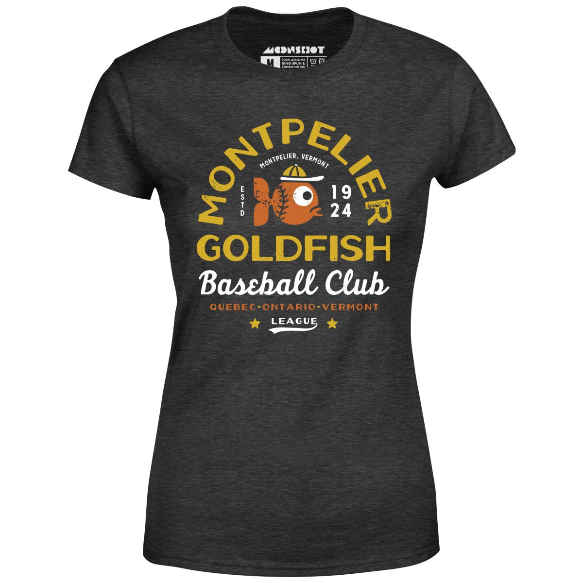 Montpelier Goldfish - Vermont - Vintage Defunct Baseball Teams - Women's T-Shirt