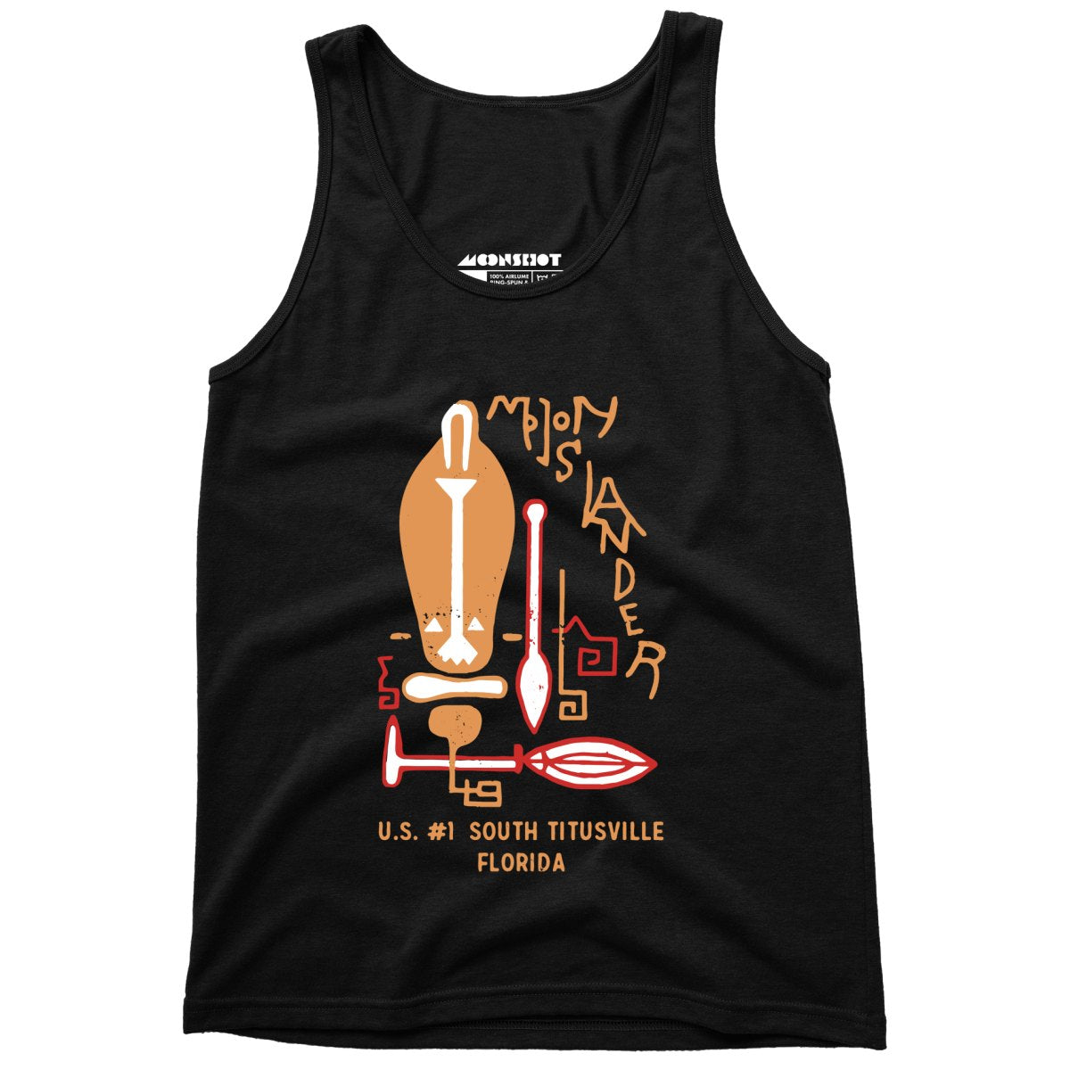 Moon Islander - Titusville, FL - Vintage Tiki Bar - Unisex Tank Top