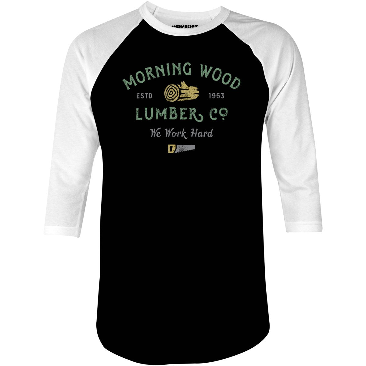 Morning Wood Lumber Company - 3/4 Sleeve Raglan T-Shirt