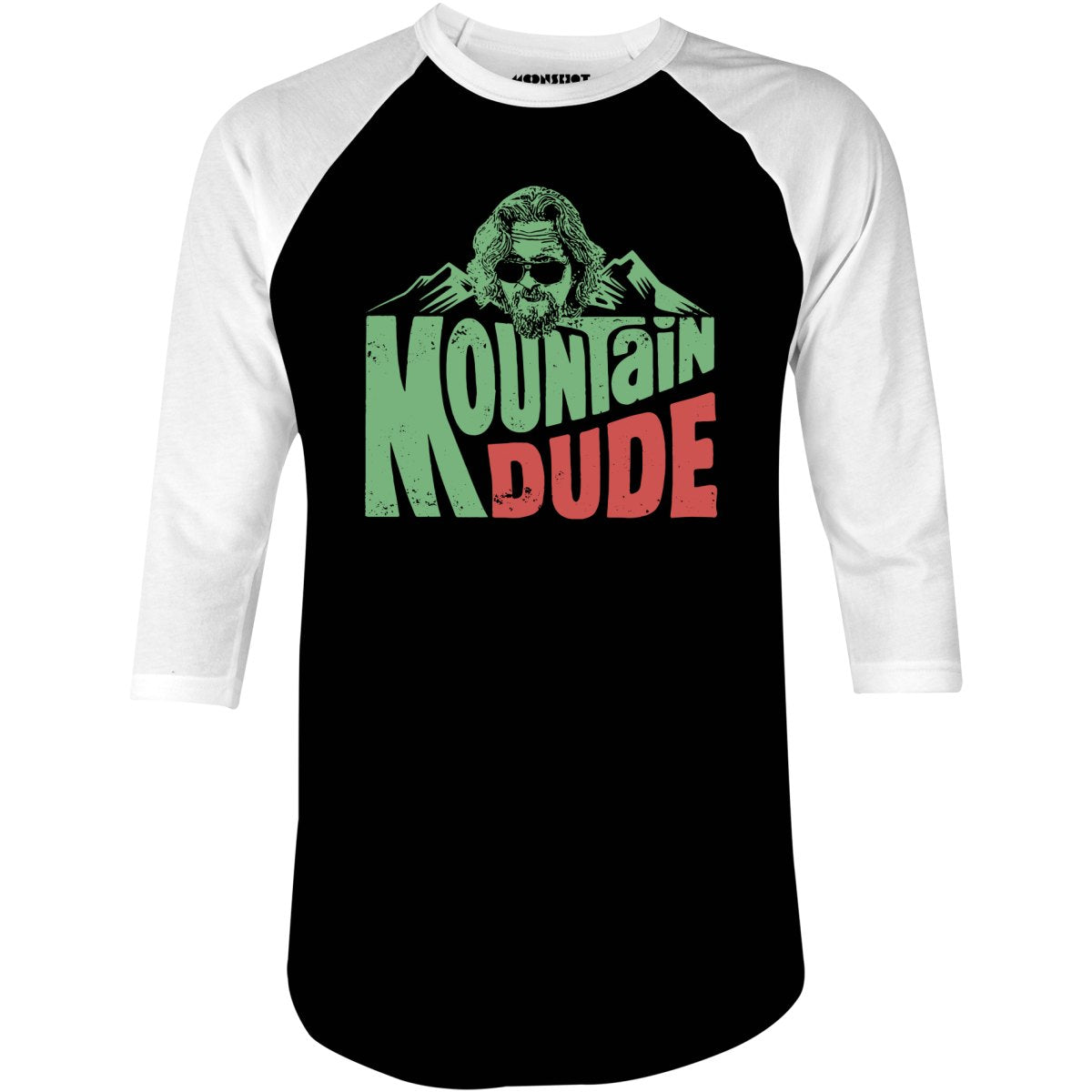 Mountain Dude - 3/4 Sleeve Raglan T-Shirt