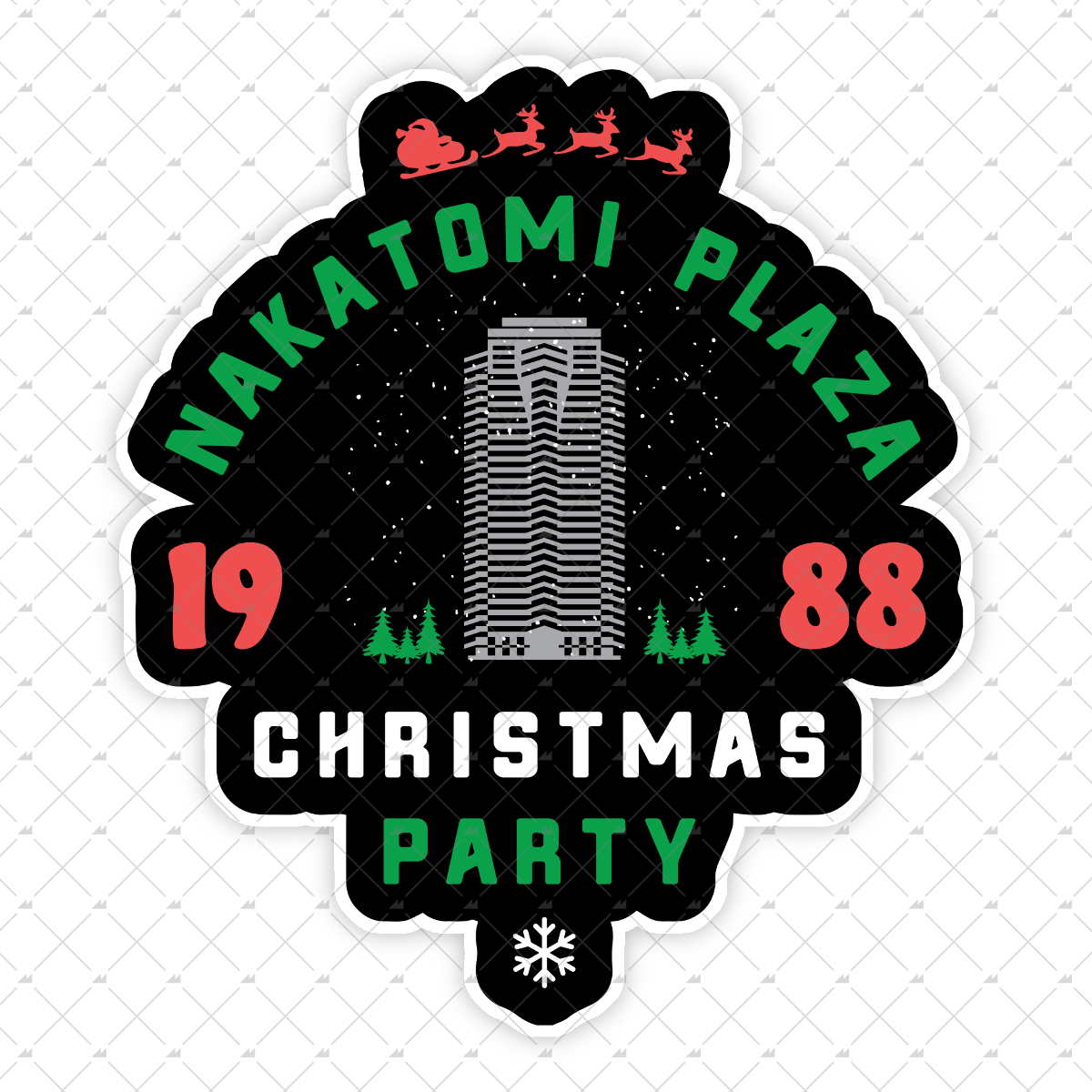 Nakatomi Plaza Christmas Party - Sticker