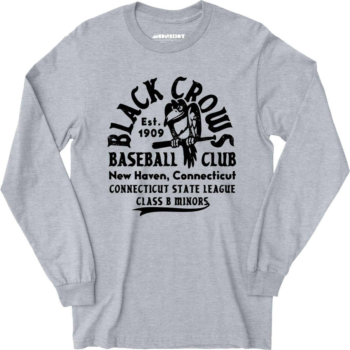 New Haven Black Crows - Connecticut - Vintage Defunct Baseball Teams - Long Sleeve T-Shirt