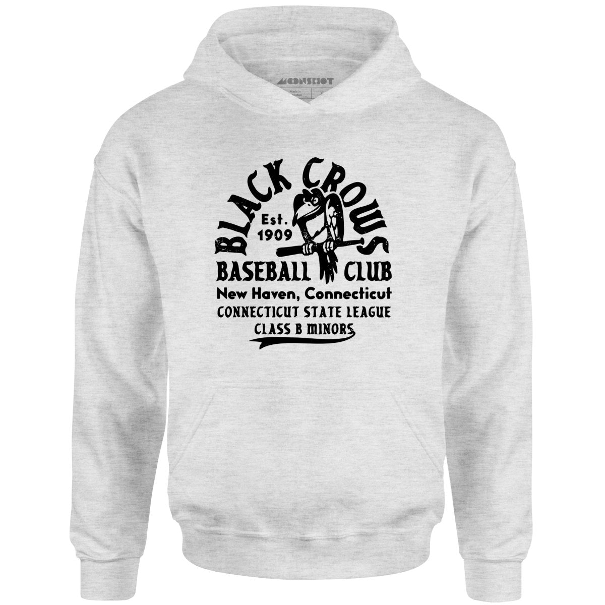 New Haven Black Crows - Connecticut - Vintage Defunct Baseball Teams - Unisex Hoodie