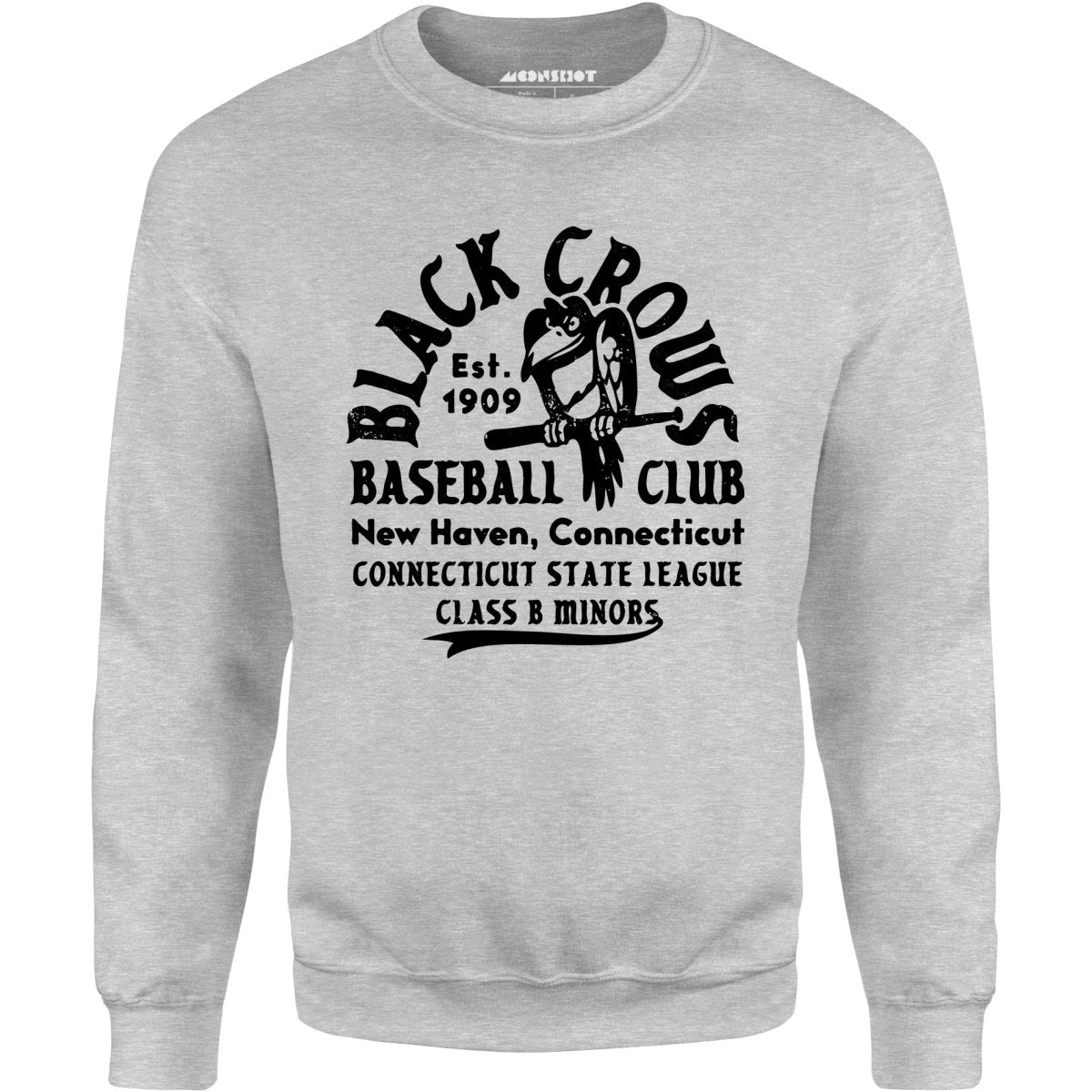 New Haven Black Crows - Connecticut - Vintage Defunct Baseball Teams - Unisex Sweatshirt