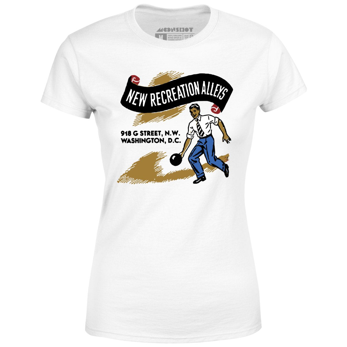 New Recreation Alleys - Washington D.C. - Vintage Bowling Alley - Women's T-Shirt