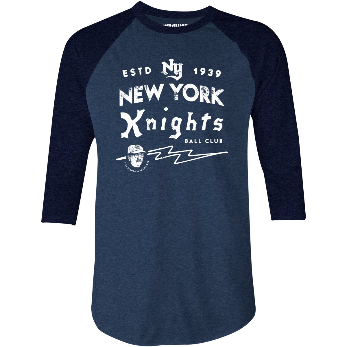 New York Knights Ball Club - 3/4 Sleeve Raglan T-Shirt