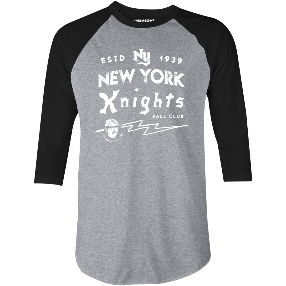 New York Knights Ball Club - 3/4 Sleeve Raglan T-Shirt