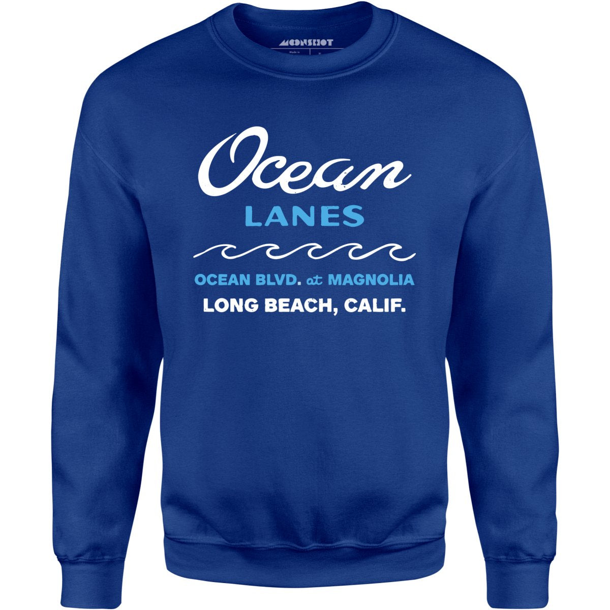 Ocean Lanes - Long Beach, CA - Vintage Bowling Alley - Unisex Sweatshirt