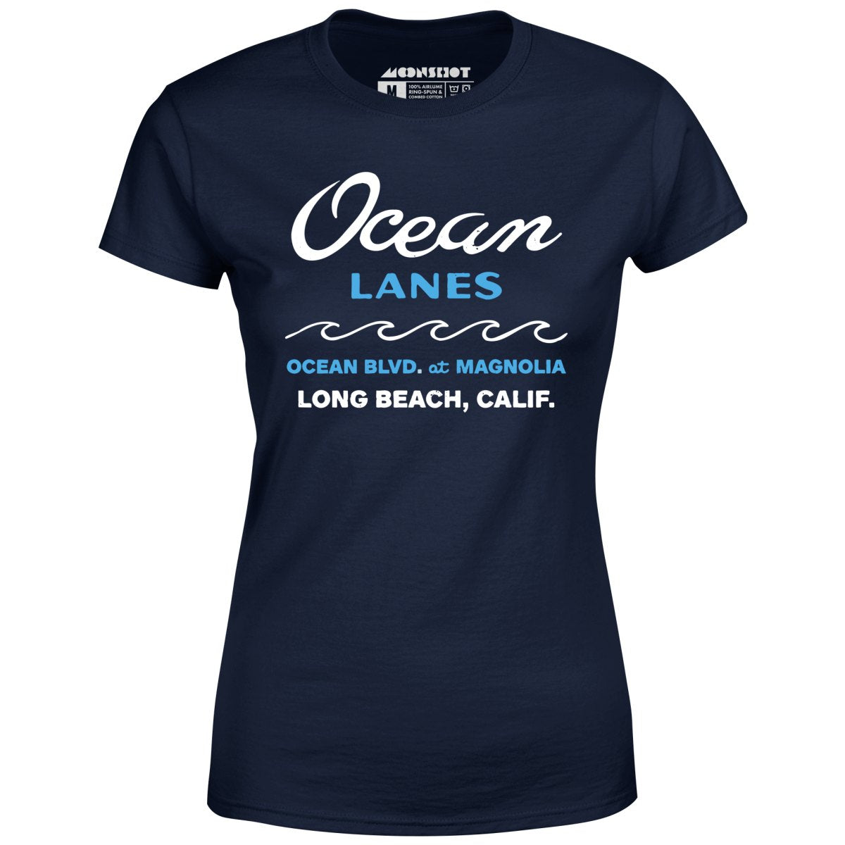 Ocean Lanes - Long Beach, CA - Vintage Bowling Alley - Women's T-Shirt