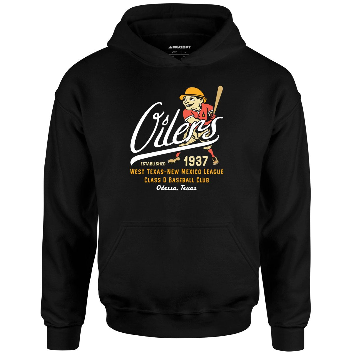 Odessa Oilers - Texas - Vintage Defunct Baseball Teams - Unisex Hoodie