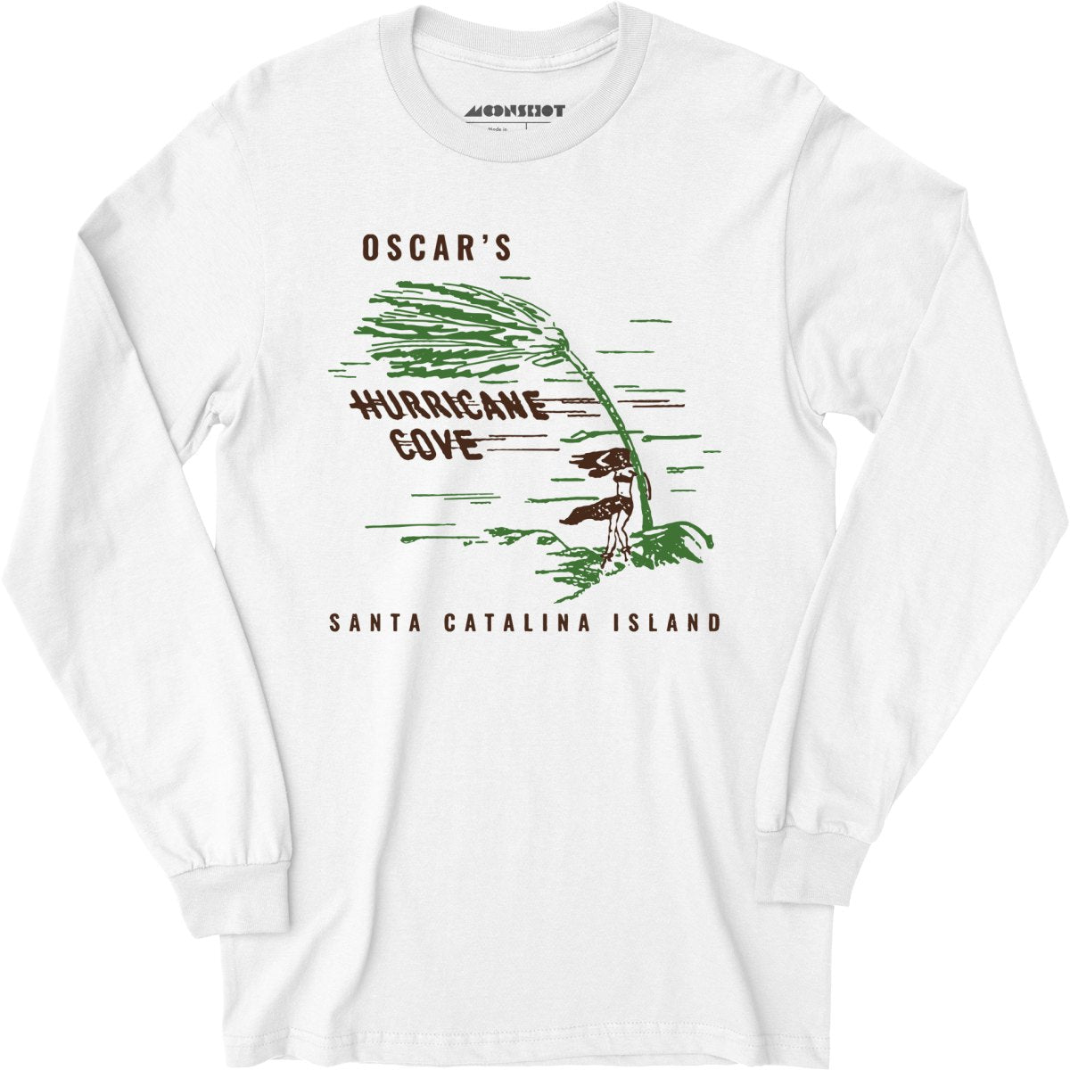 Oscar's Hurricane Cove - Catalina Island, CA - Vintage Tiki Bar - Long Sleeve T-Shirt