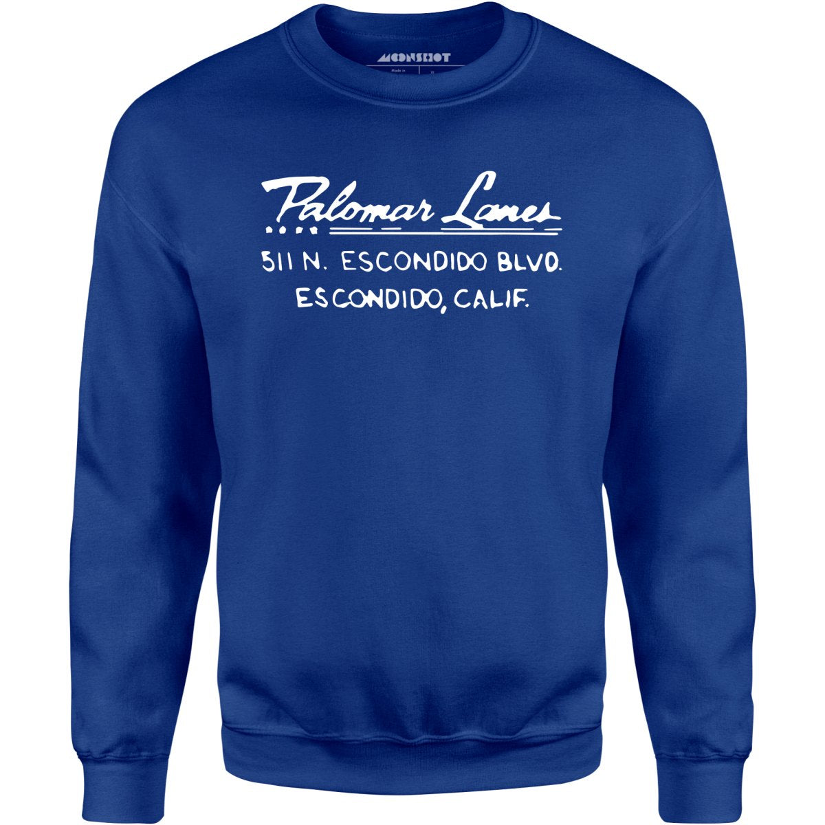 Palomar Lanes - Escondido, CA - Vintage Bowling Alley - Unisex Sweatshirt