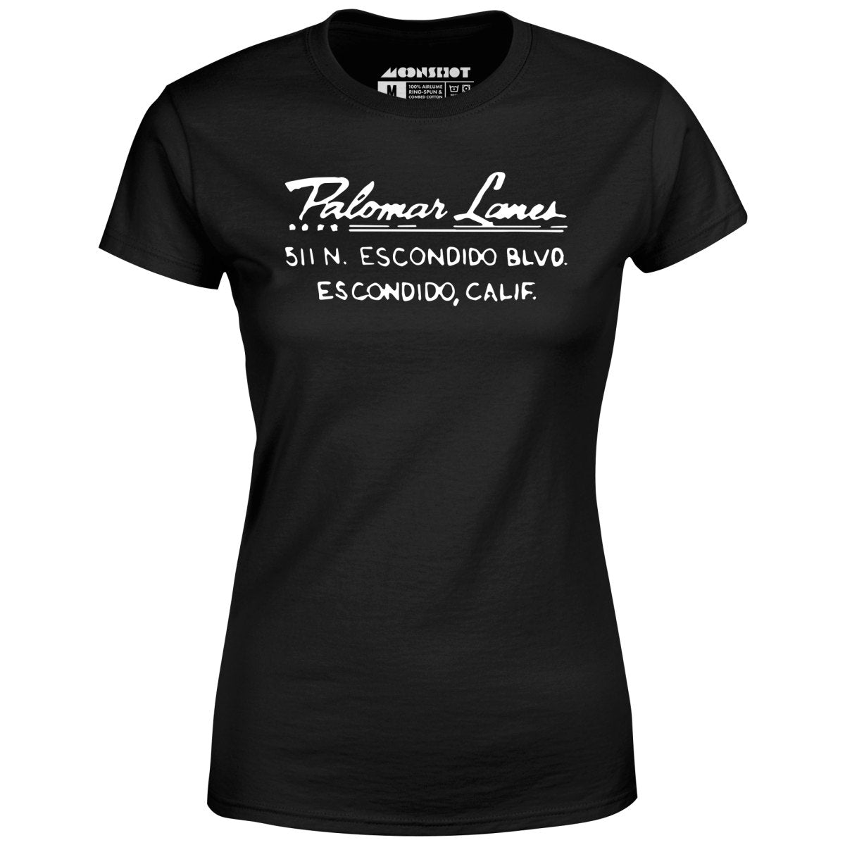 Palomar Lanes - Escondido, CA - Vintage Bowling Alley - Women's T-Shirt