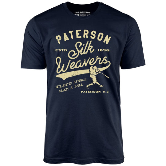 Paterson Silk Weavers - New Jersey - Vintage Defunct Baseball Teams - Navy - Front