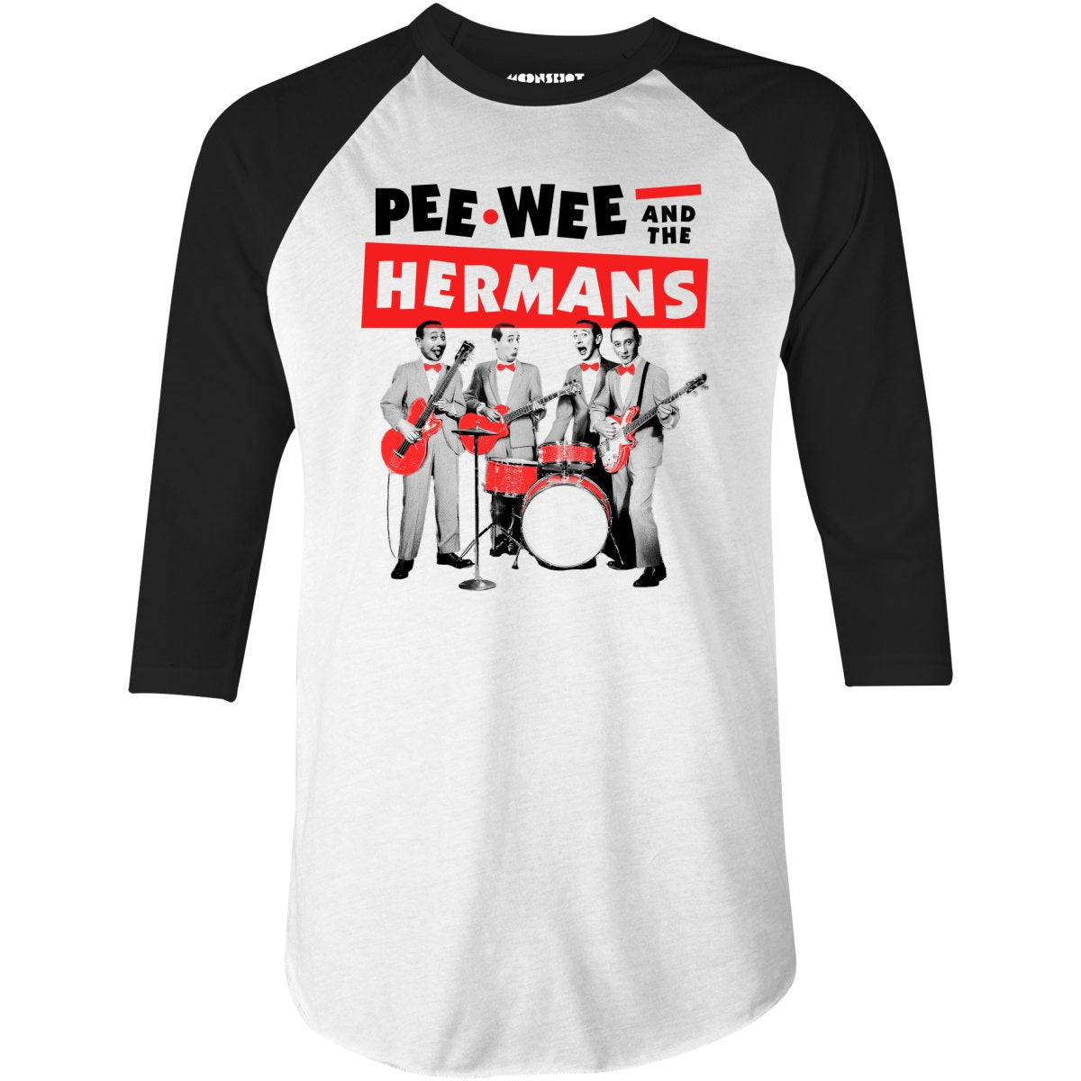 Pee-Wee and The Hermans - 3/4 Sleeve Raglan T-Shirt