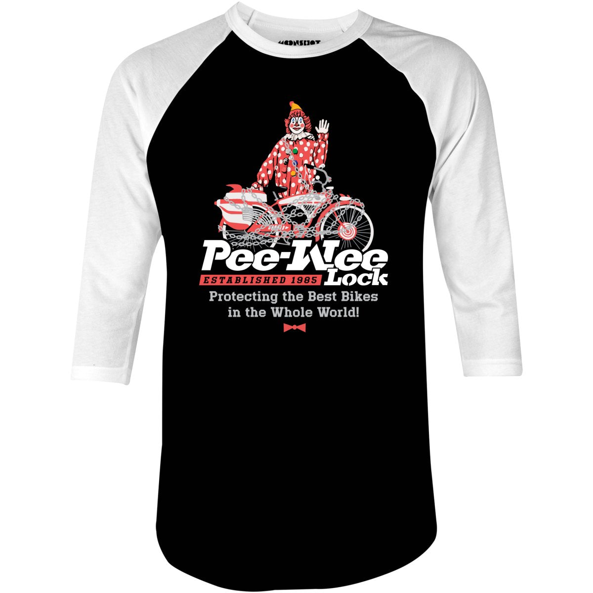 Pee-Wee Lock - 3/4 Sleeve Raglan T-Shirt