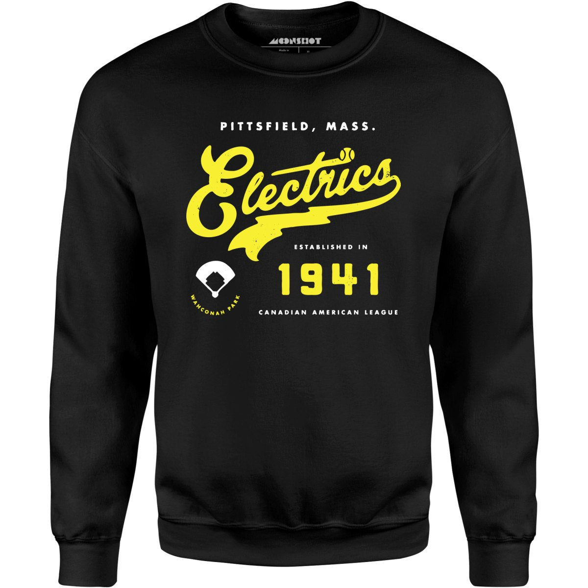 Pittsfield Electrics - Massachusetts - Vintage Defunct Baseball Teams - Unisex Sweatshirt