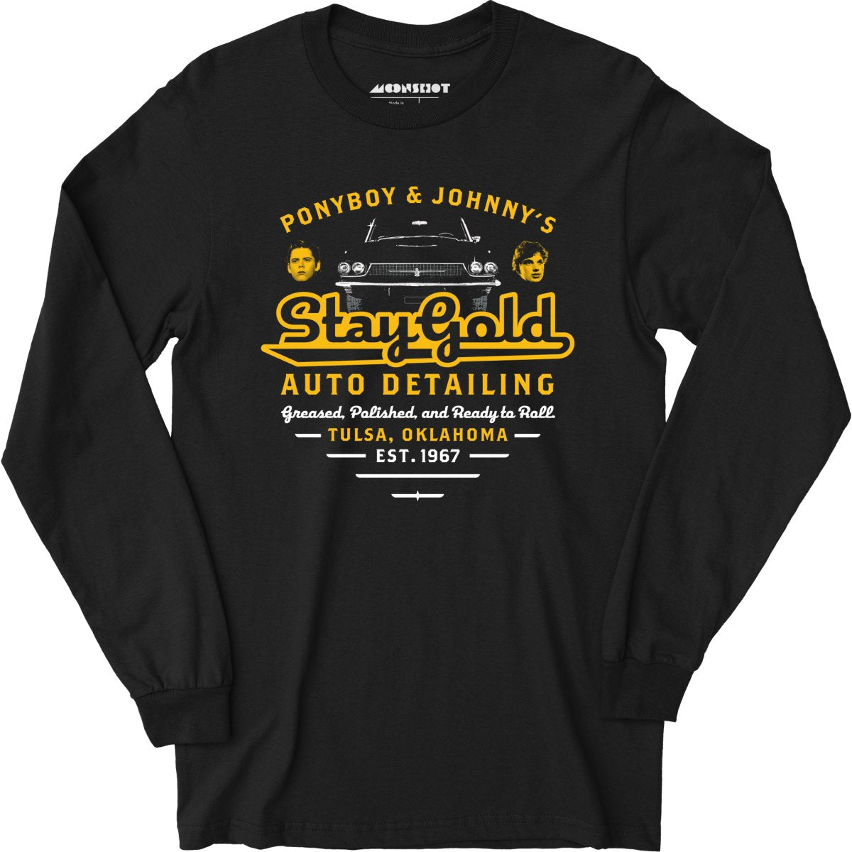 Ponyboy & Johnny's Stay Gold Auto Detailing - Long Sleeve T-Shirt