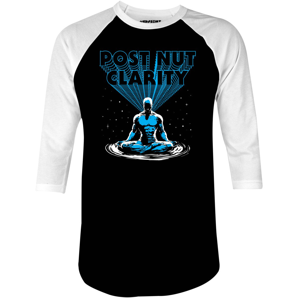 Post Nut Clarity - 3/4 Sleeve Raglan T-Shirt