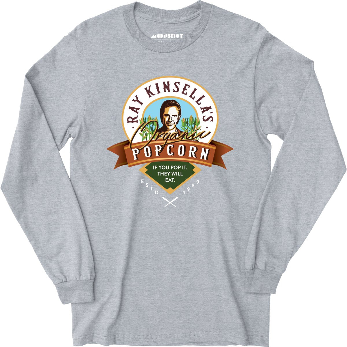 Ray Kinsella's Organic Popcorn - Long Sleeve T-Shirt