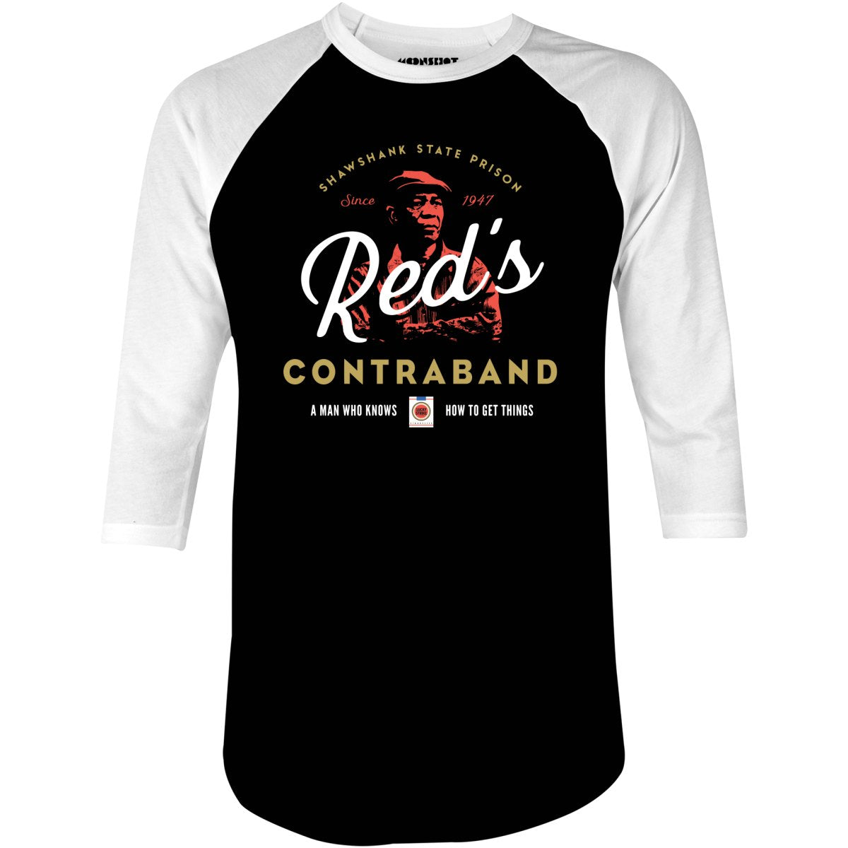 Red's Contraband - 3/4 Sleeve Raglan T-Shirt