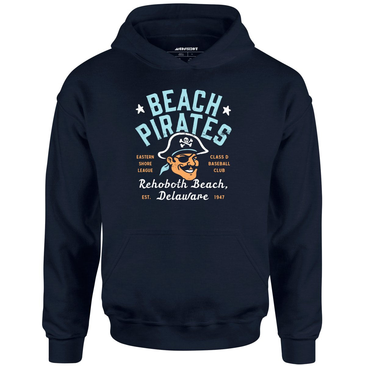 Rehoboth Beach Pirates - Delaware - Vintage Defunct Baseball Teams - Unisex Hoodie